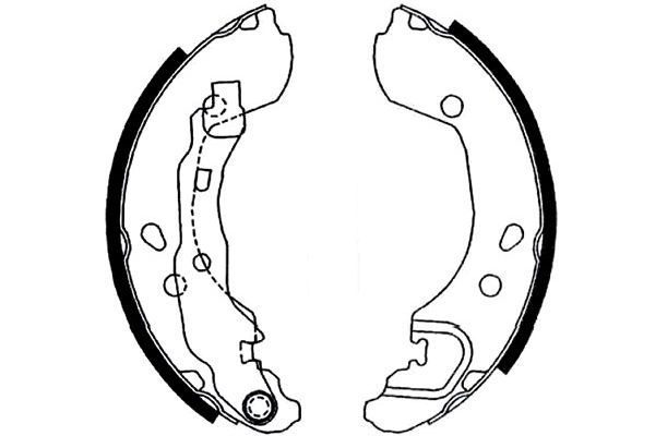 Гальмівні колодки ручника (барабанні) KAVO PARTS BS7420 - zapix