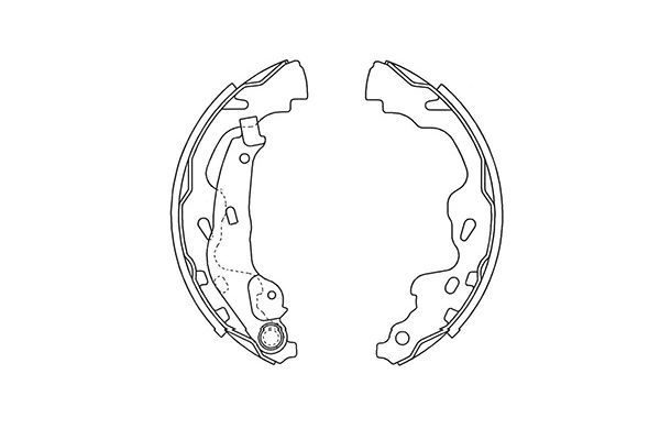 Гальмівні колодки ручника (барабанні) KAVO PARTS BS9933 - zapix