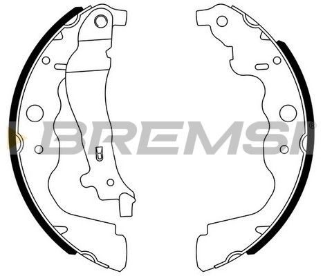 Гальмівні колодки ручника (барабанні) BREMSI GF0390 - zapix