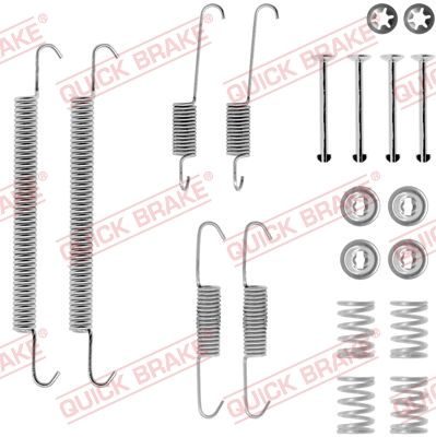 Монтажний комплект барабанних гальмівних колодок QUICK BRAKE 1050707 - zapix