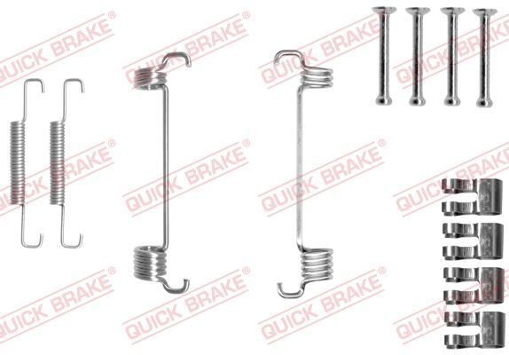 Монтажний комплект барабанних гальмівних колодок QUICK BRAKE 1050851 - zapix