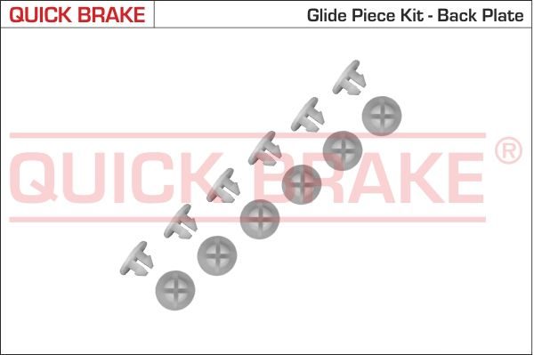Монтажний комплект барабанних гальмівних колодок QUICK BRAKE 6859K - zapix
