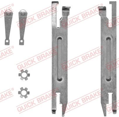 Монтажний комплект барабанних гальмівних колодок QUICK BRAKE 10553004 - zapix