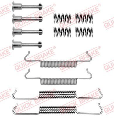 Монтажний комплект барабанних гальмівних колодок QUICK BRAKE 1050793 - zapix