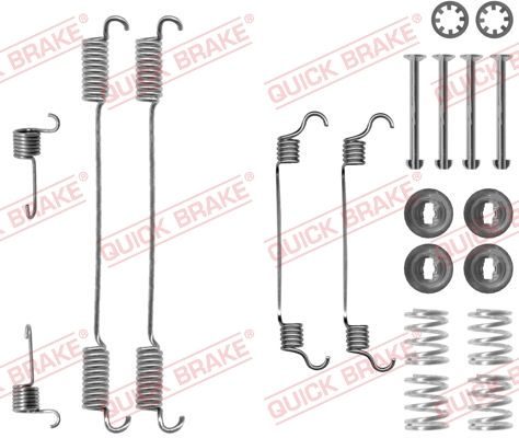 Монтажний комплект барабанних гальмівних колодок QUICK BRAKE 1050740 - zapix