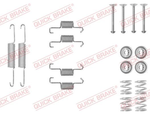 Монтажний комплект барабанних гальмівних колодок QUICK BRAKE 1050011 - zapix