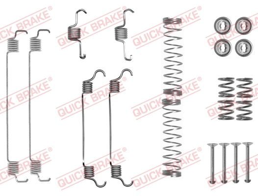 Монтажний комплект барабанних гальмівних колодок QUICK BRAKE 1050835 - zapix