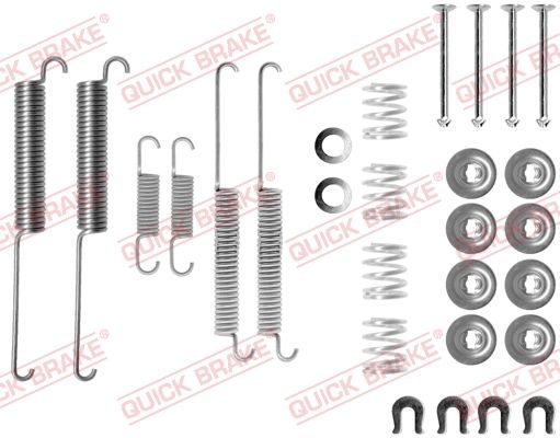 Монтажний комплект барабанних гальмівних колодок QUICK BRAKE 1050787 - zapix