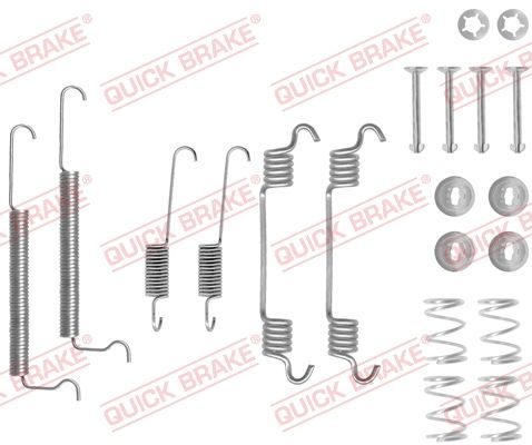 Монтажний комплект барабанних гальмівних колодок QUICK BRAKE 1050709 - zapix