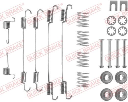 Монтажний комплект барабанних гальмівних колодок QUICK BRAKE 1050747 - zapix