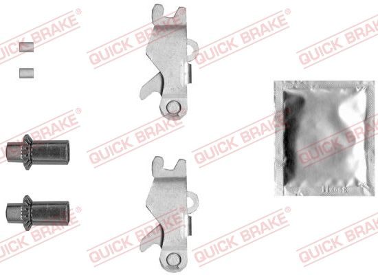 Монтажний комплект барабанних гальмівних колодок QUICK BRAKE 12053001 - zapix