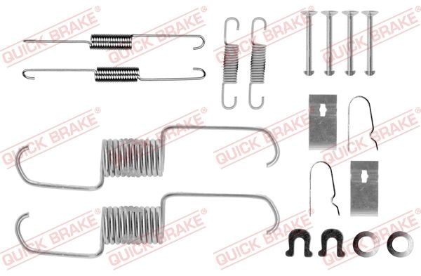 Монтажний комплект барабанних гальмівних колодок QUICK BRAKE 1050743 - zapix