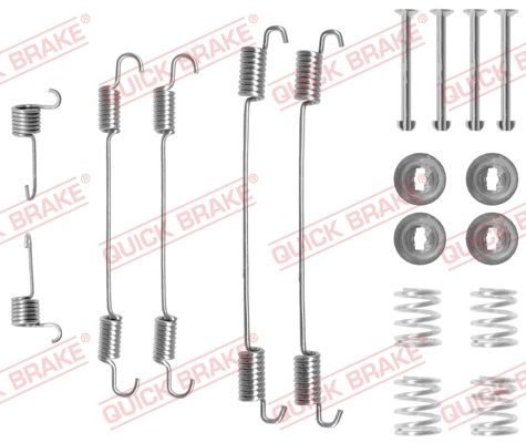 Монтажний комплект барабанних гальмівних колодок QUICK BRAKE 1050750 - zapix