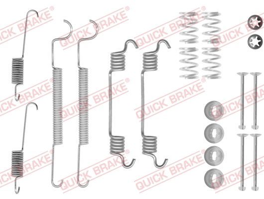 Монтажний комплект барабанних гальмівних колодок QUICK BRAKE 1050873 - zapix
