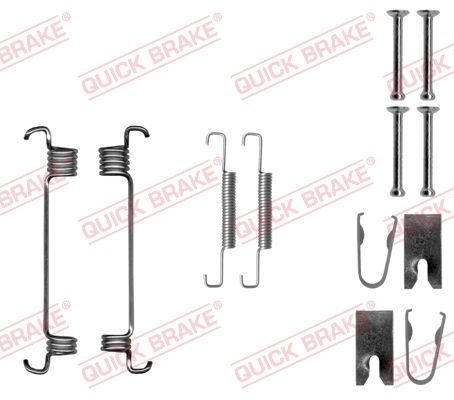 Монтажний комплект барабанних гальмівних колодок QUICK BRAKE 1050875 - zapix