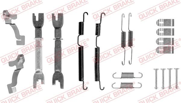 Монтажний комплект барабанних гальмівних колодок QUICK BRAKE 1050045S - zapix