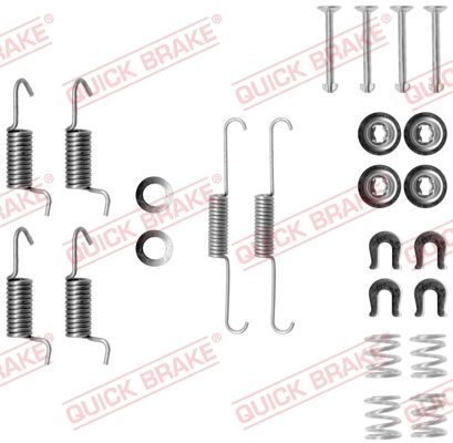 Монтажний комплект барабанних гальмівних колодок QUICK BRAKE 1050788 - zapix