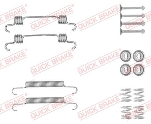 Монтажний комплект барабанних гальмівних колодок QUICK BRAKE 1050887 - zapix