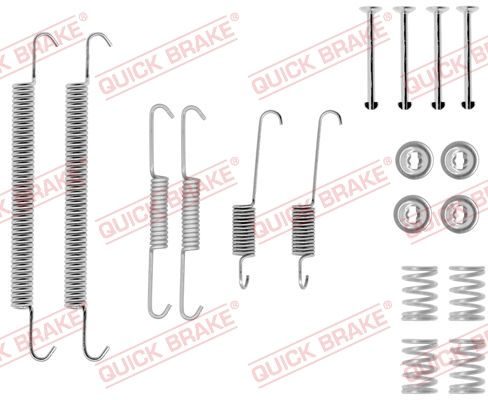 Монтажний комплект барабанних гальмівних колодок QUICK BRAKE 1050757 - zapix