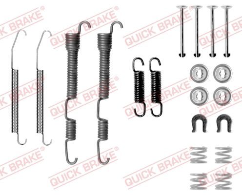 Монтажний комплект барабанних гальмівних колодок QUICK BRAKE 1050761 - zapix