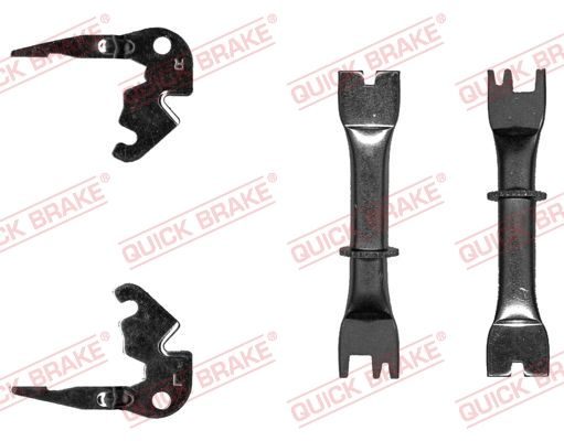 Монтажний комплект барабанних гальмівних колодок QUICK BRAKE 10853019 - zapix