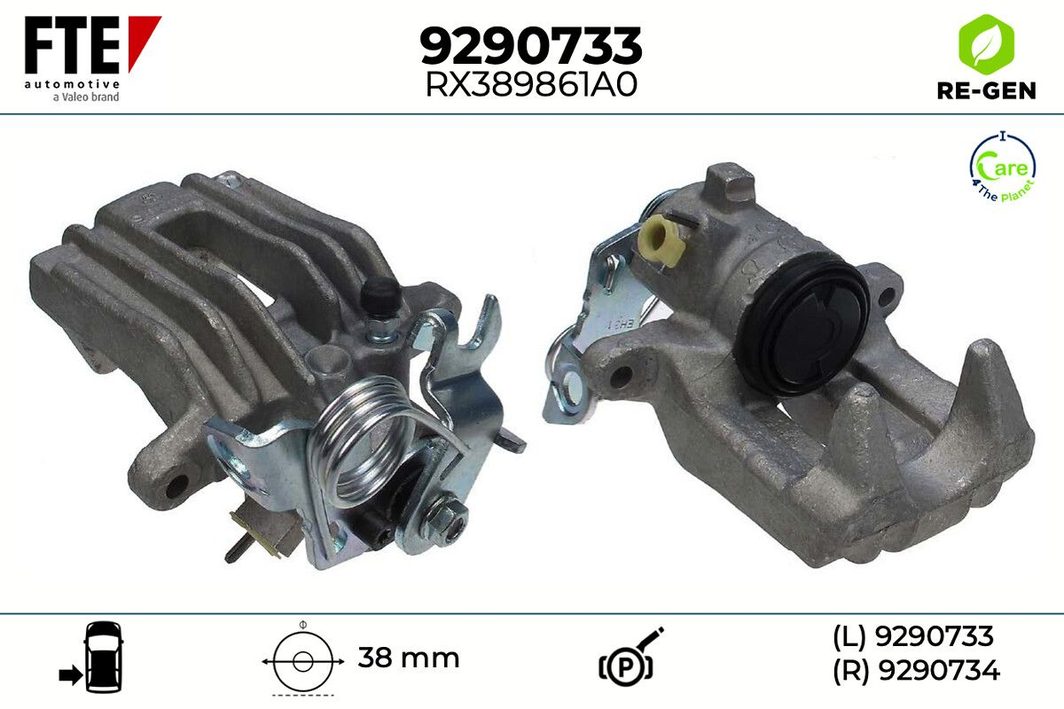 Гальмівний супорт FTE 9290733 - zapix