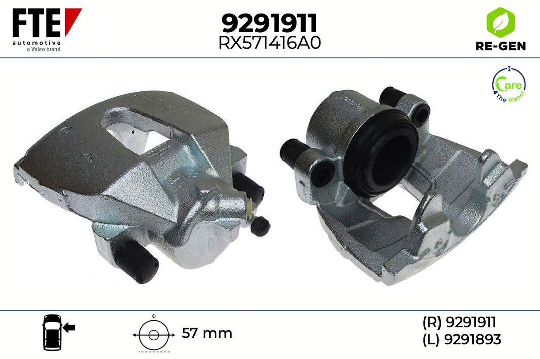 Гальмівний супорт FTE 9291911 - zapix
