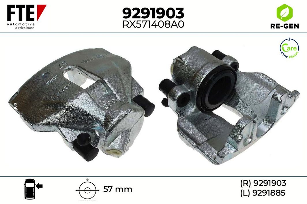 Гальмівний супорт FTE 9291903 - zapix