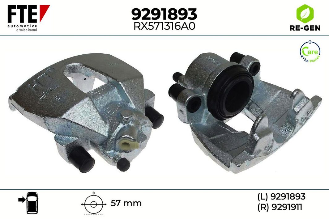 Гальмівний супорт FTE 9291893 - zapix