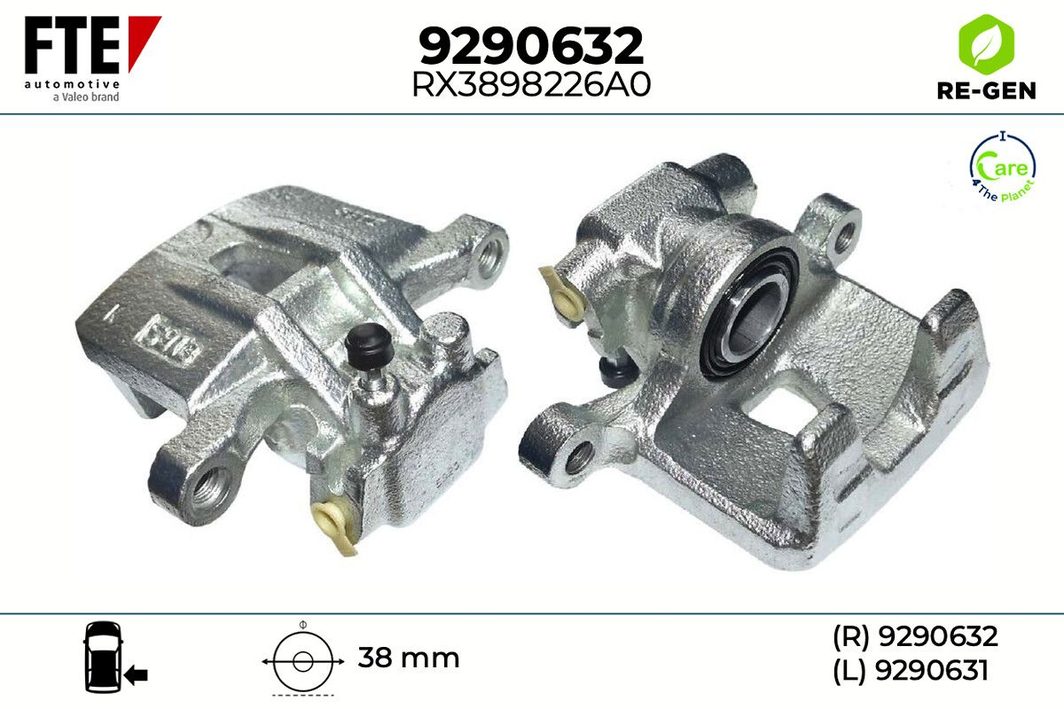 Гальмівний супорт FTE 9290632 - zapix