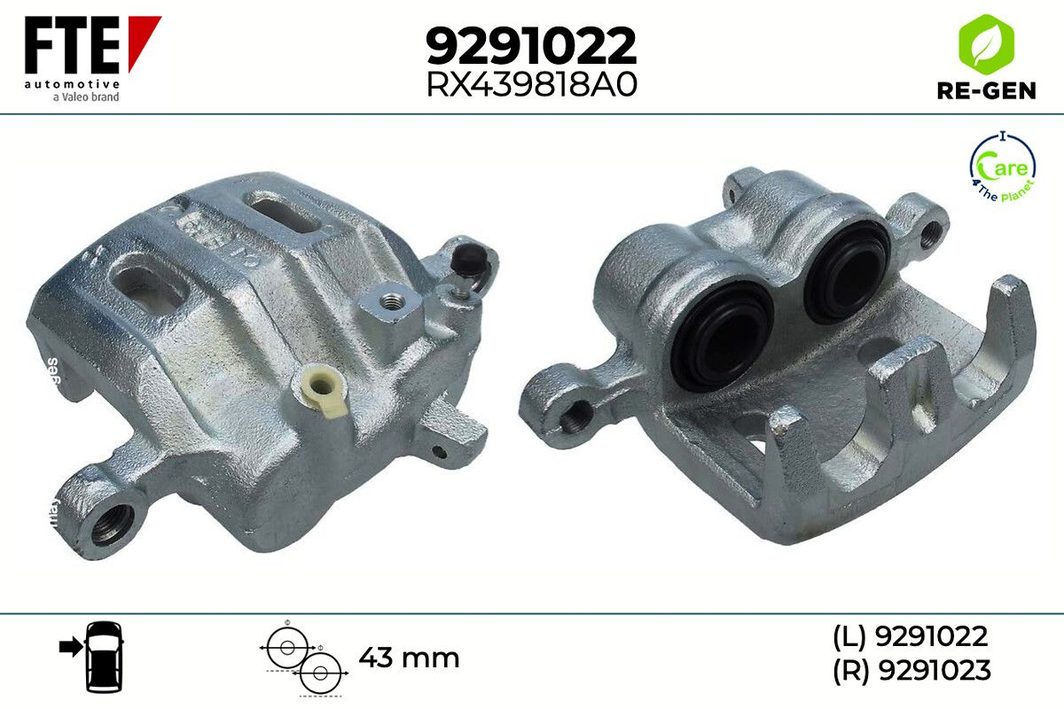 Гальмівний супорт FTE 9291022 - zapix
