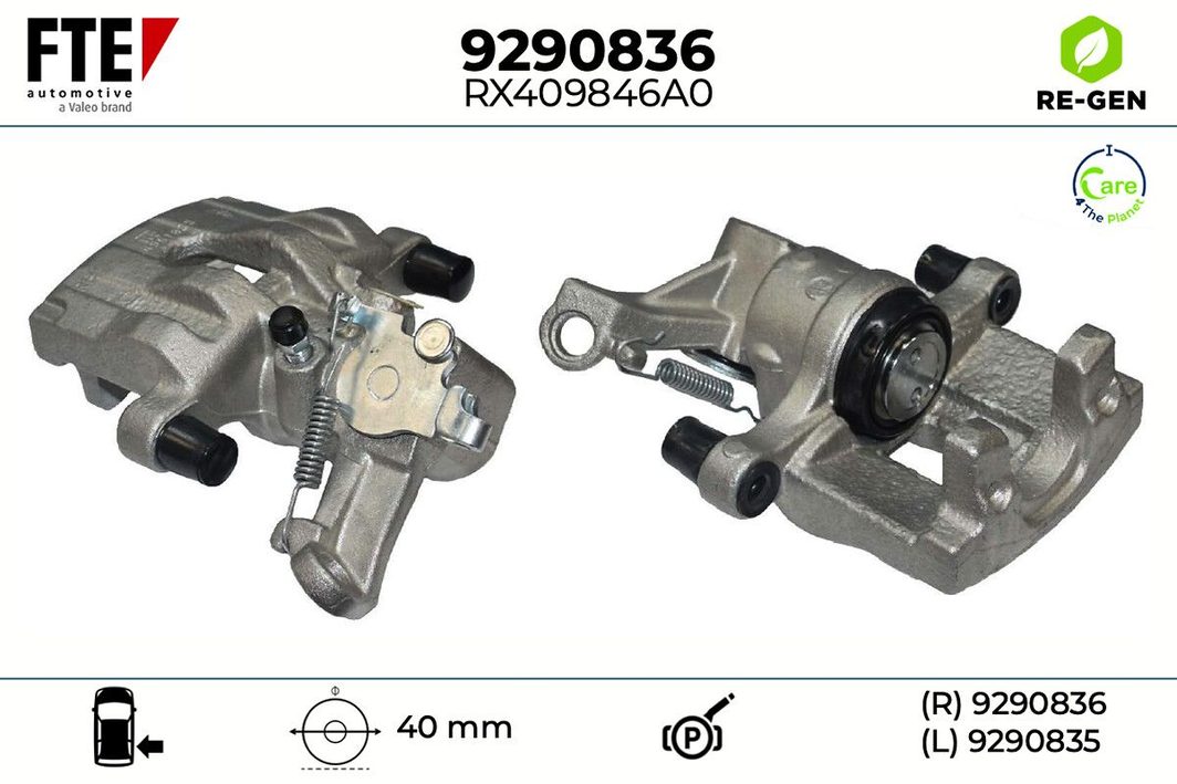 Гальмівний супорт FTE 9290836 - zapix