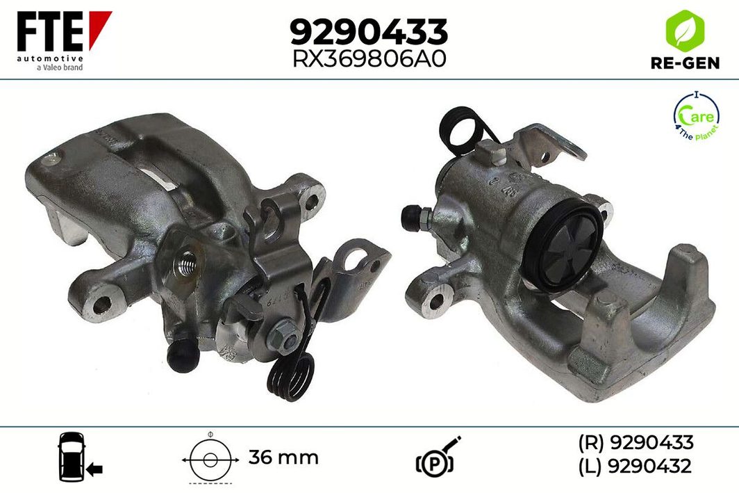Гальмівний супорт FTE 9290433 - zapix