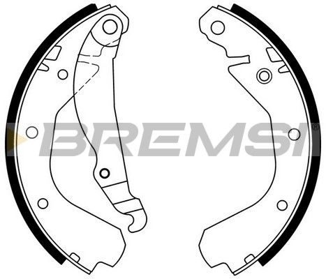 Тормозные колодки ручника (барабанные) BREMSI GF0352