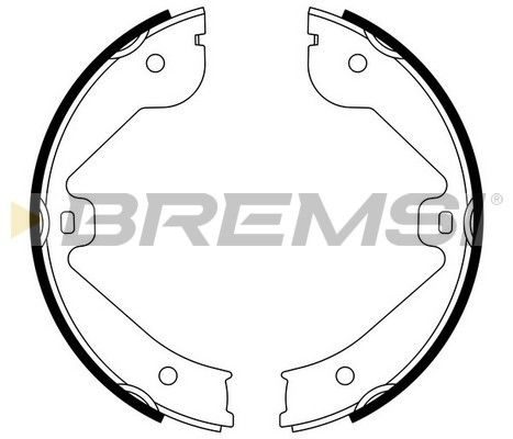 Гальмівні колодки ручника (барабанні) BREMSI GF0314 - zapix