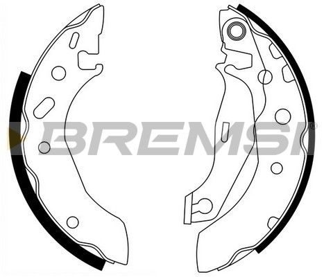 Гальмівні колодки ручника (барабанні) BREMSI GF0235 - zapix