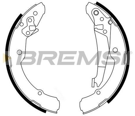 Гальмівні колодки ручника (барабанні) BREMSI GF0473 - zapix