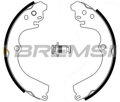 Гальмівні колодки ручника (барабанні) BREMSI GF0884 - zapix