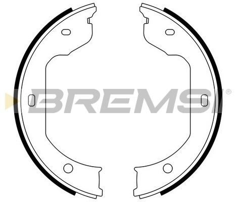 Гальмівні колодки ручника (барабанні) BREMSI GF0081 - zapix