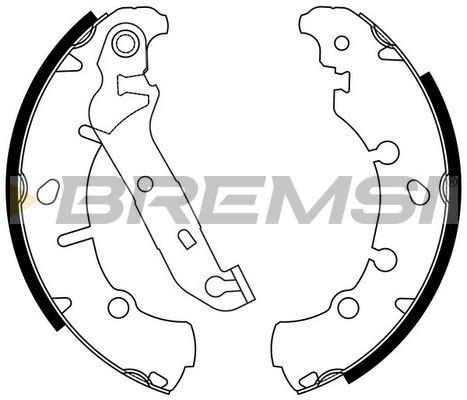 Тормозные колодки ручника (барабанные) BREMSI GF0243