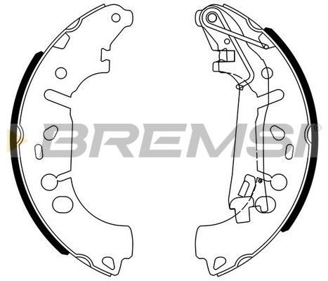 Гальмівні колодки ручника (барабанні) BREMSI GF0146 - zapix