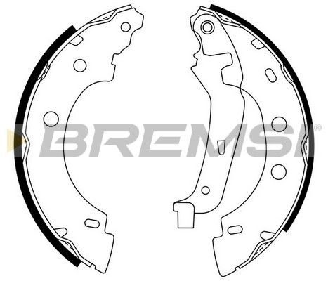 Гальмівні колодки ручника (барабанні) BREMSI GF0400 - zapix