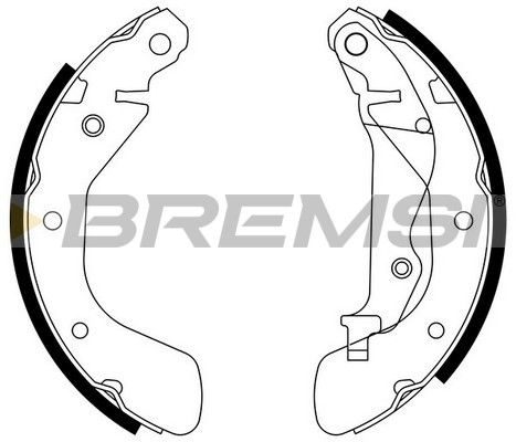 Гальмівні колодки ручника (барабанні) BREMSI GF0633 - zapix