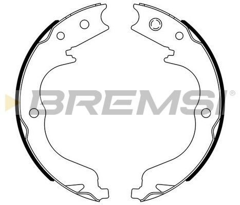 Гальмівні колодки ручника (барабанні) BREMSI GF0109 - zapix