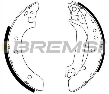 Гальмівні колодки ручника (барабанні) BREMSI GF0236 - zapix