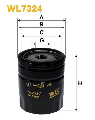 Оливний фільтр WIX FILTERS WL7324