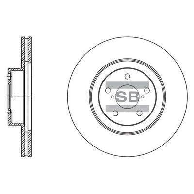 Гальмівний диск HI-Q SD4703 - zapix
