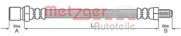 Гальмівні шланги METZGER 4118415 - zapix