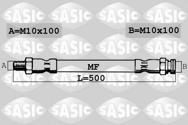 Гальмівні шланги SASIC 6600017 - zapix
