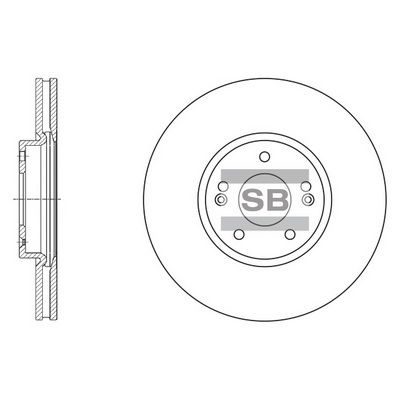 Гальмівний диск HI-Q SD1053 - zapix
